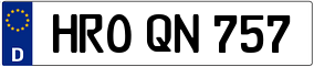Trailer License Plate